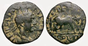 Elagabalus Ae : Petra Decapolis : Founder Plowing