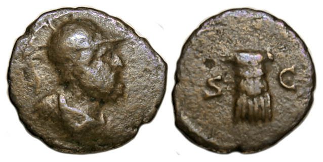 Anonymous Ae Quadrans : Bust of Mars / Cuirass
