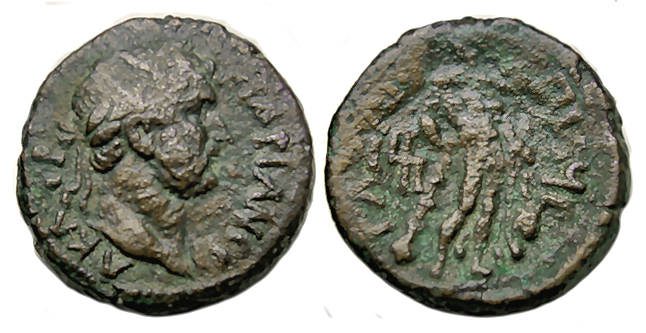Hadrian Ae : Gaza Judaea : Herakles with Club and Lion-Skin