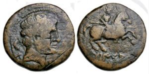 Secaisa Spain Ae : Male Head / Horse and Rider