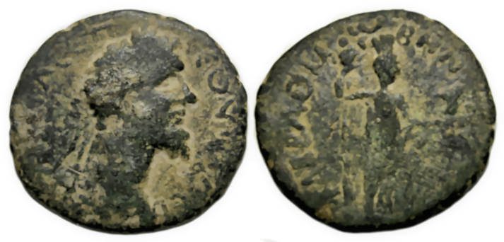 Septimius Severus Ae : Rabbathmoba Arabia : Tyche