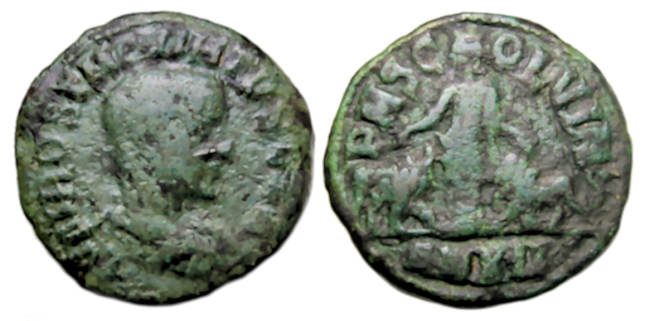 Severus Alexander Ae : Nisibis Mesopotamia : Tyche and Ram